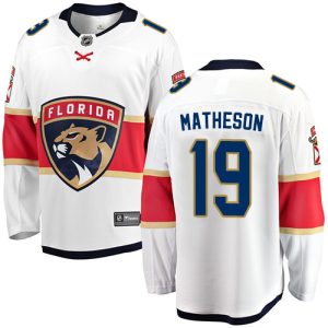 Herren Florida Panthers Eishockey Trikot Michael Matheson #19 Breakaway Weiß Fanatics Branded Auswärts